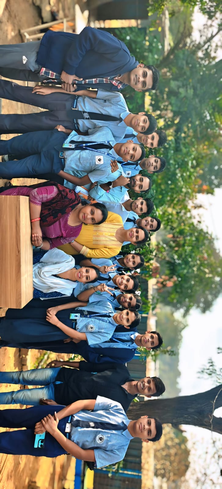 Teacher with Students